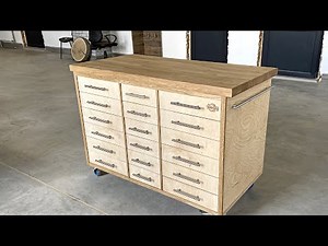 Drawers Cabinet from OAK and plywood (STEP BY STEP) DIY