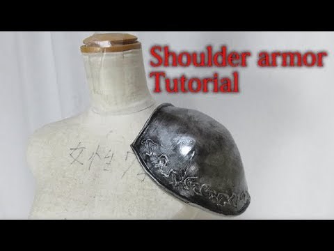 Armor Tutotiral with Template - Shoulder armor [How to make props]
