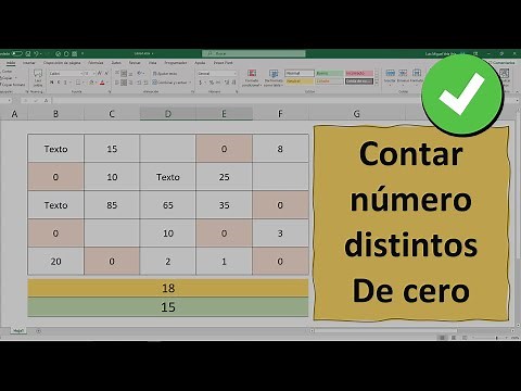 How to count non-zero numbers in Excel
