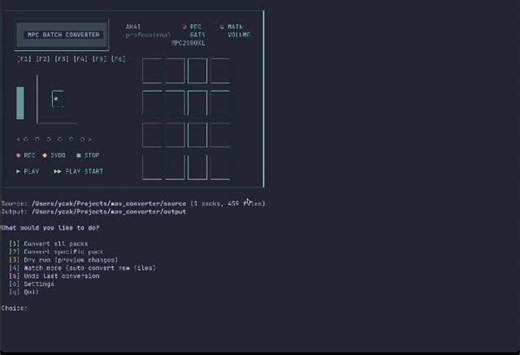 The Drum Broker on Instagram: "Make the MPC Sample Conversion tool available? CLI/MacOS only. Quickly convert and ensure sample packs are compatible with all MPC, 404, etc."