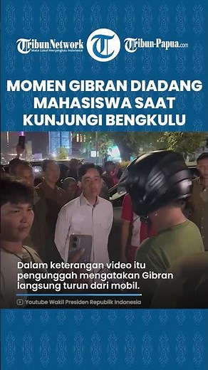 Gibran Diadang Mahasiswa di Bengkulu, Sempat Ricuh saat Gelar Demo Sampaikan Tuntutan Krisis BBM