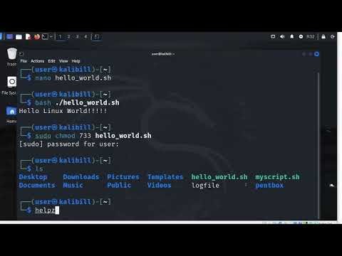 Linux Create and Use a Shell Script