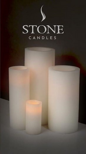 Stone Candles - White Luminaries
