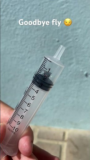 Fly in syringe (watch to the end…)