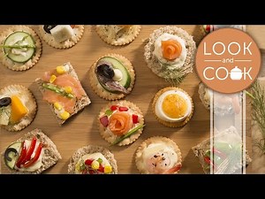 Canapés non veg Recipe - Look and Cook step by step recipes | How to cook Canapés non veg Recipe