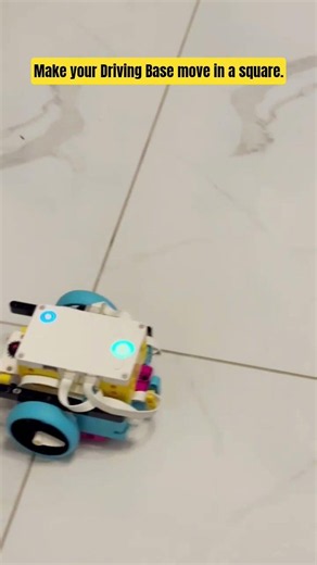 Lego Make your Driving Base move in a square.#lego #legospikeprime #robotics #gameplay #fun #maths 🤖