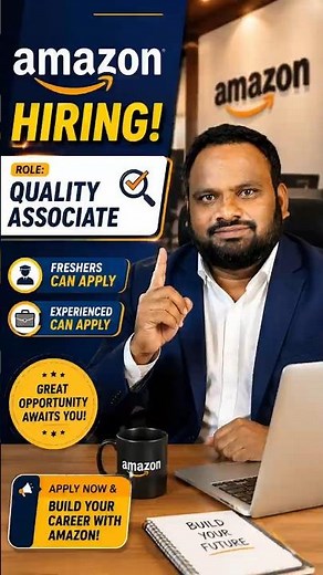 Amazon Recruitment 2026 | Quality Associate Role