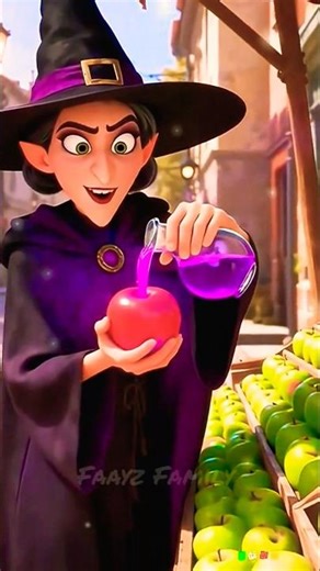 adorable witch 🧹 🪄 Apple 🍏 🍎 story #shorts #story