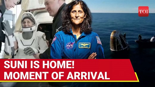 Sunita Williams Is Home: Dramatic Video Captures Splash Down After 9 Months In Space | NASA | SpaceX