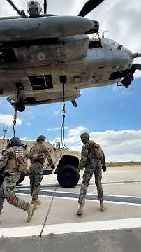 Marine Helicopter Pilots Lift 20,000 Armored Truck for America’s Air Show. #USMC