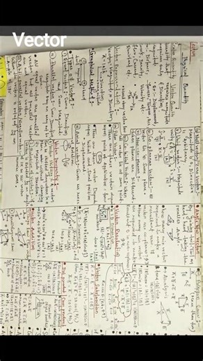 Vector short note (class 11th)