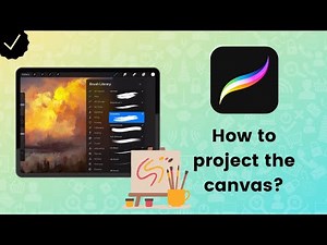 How to project the canvas in Procreate?