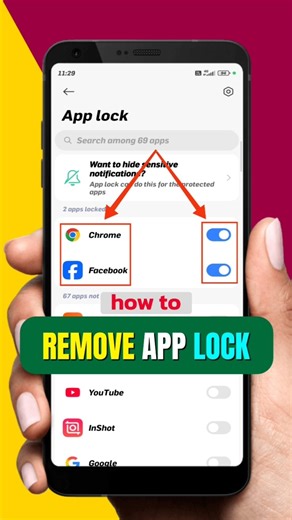 👆App Lock Kaise Hataye? How to Remove App Lock? 🔒 Kisi Bhi App Ka Lock Kaise Tode? #shorts