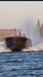 JACQUELINE — A waterborne hot rod. Designed with a stepped bottom deep V, a custom-built Arneson drive, cleaver propeller, K-planes, and is powered by a hand built, fuel injected V8 575hp Team Saris Performance Marine Racing Engine. Sound on. 🎥 Alex Childress Media | Van Dam Custom Boats