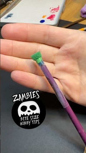 DIY Sponge Tool for Miniature Painting #miniaturminiatures #painting #hobby #paintingtips #tutorial