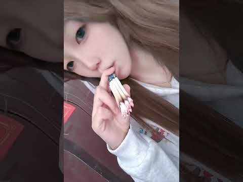 Chinese girl smoking 8