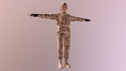 Soldier - Download Free 3D model by doctortex