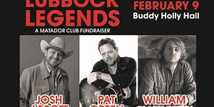 Matador Club presents ‘Lubbock Legends’ Josh Abbott, Pat Green, & William Clark Green at Buddy Holly Hall