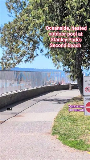 Oceanside, heated, outdoor pool at Stanley Park in August this year 🩵🩵🩵🩵 #heatedpool #vancouver #followers #highlights #everyone #nature #reels | Ruth MacLean