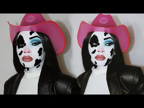 SUPER EASY COW HALLOWEEN MAKEUP TUTORIAL 2020 | AALIYAHJAY