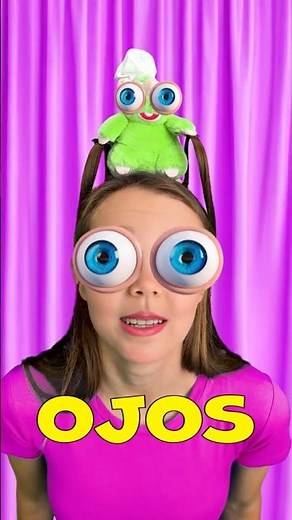 Learn the parts of the body and face! Hands, ears, eyes, repeat after us. 👐 #learn #kids