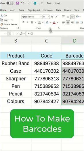 How to quickly make Barcodes