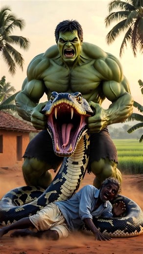 Hulk Saves Papa from snake 😱 | Emotional Action Story #hulk #ai #animation
