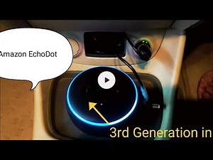 How to setup Amazon Echo Dot 3rd Generation in car | echo dot in car | #alexa #echodot3 #echodot