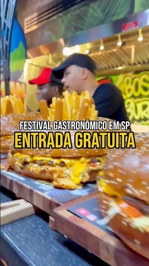 🍔 The biggest food festival in São Paulo with free entry! 🎉