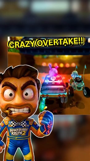 CRAZY OVERTAKE in Beach Buggy Racing 2! 🏎️💨 #shorts