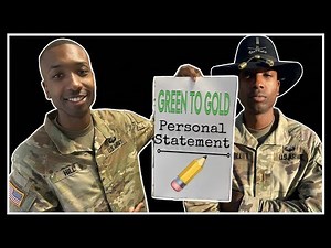 Top 3 Personal Statement Ideas | Army Green to Gold ADO