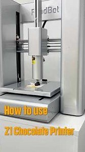 How to set up and use Z1 3d chocolate printer?#panda3d #chocolateprinter