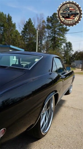 Sleek Black Classic Restomod on Big Rims! 🖤🔥 #Shorts