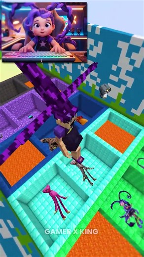 Correct Jump Challenge🤯 | Poppy Playtime Vs GUGU GAGA #poppyplaytime #minecraft #shorts #gugugaga