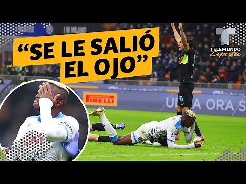 Escalofriante lesión de jugador del Napoli: “se le salió el ojo” | Telemundo Deportes