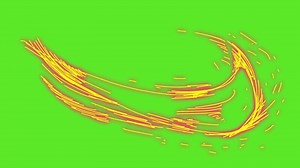 Dynamic flaming sword slash effect animation. Perfect for intense fantasy and power action scenes.