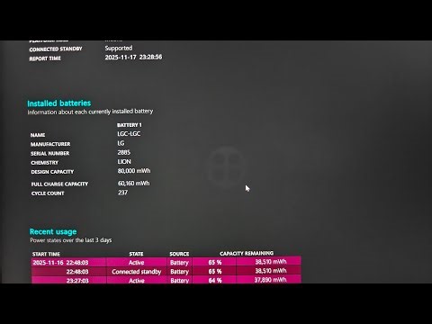 How to generate battery health report of windows laptop without installing any third party app app