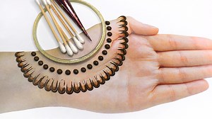 New Most Easy Mehndi Trick | Easy Trick Mehndi With the Help Of Bangle in this video tutorial i will show you step by step very easy mehndi design hope it's very helpful for beginners mehndi artist: Beautiful Henna | Beautiful Henna