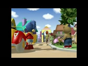 Master Tubby Bear chases the Goblins