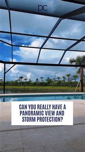 Yes, with Clearview Defense motorized screens and panoramic pool cage views, you can have both. Enjoy your view 365 days a year and your peace of mind when the storms roll in. Built for clarity, convenience, and category 5 confidence. Request your free quote today. Protection has never looked this good. (941) 202-6489 #ClearViewDefense #outdoorsdesign #floridaconstruction #hurricane #hurricanescreens #screens #storms #sarasota #FloridaBuilders #motorizedscreens #poolcage #manateecounty #contract