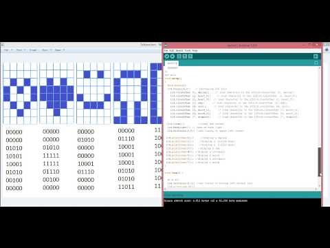 Create custom characters for the Arduino LCD 1602