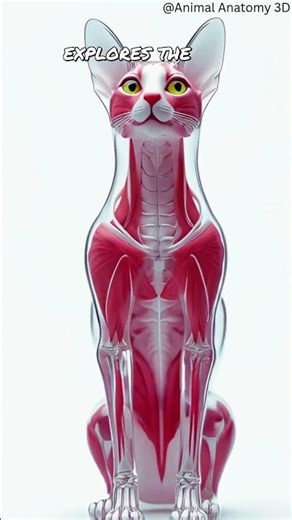 Cat Muscular System Explained | 3D Feline Muscle Anatomy and Movement (Educational Animation)