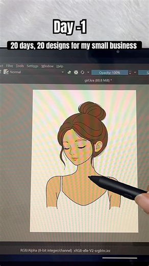 Creating a Display Card Design from Scratch ✨| Krita + Figma Process #Shorts #shortsfeed #wishberry