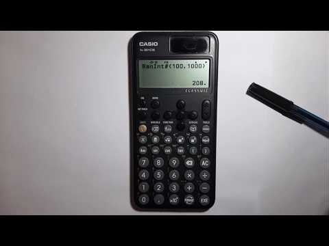 Como generar números aleatorios en una calculadora Casio fx-991CW