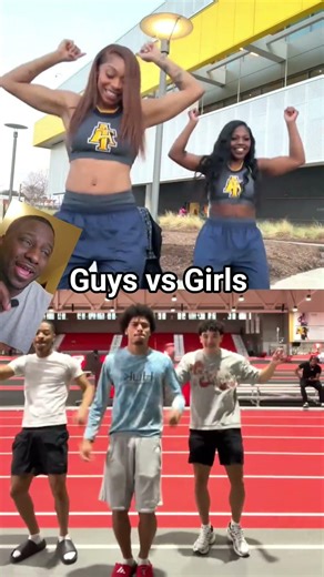 Guys vs Cheer Girls Dance Moves #cheer #cheerleading #dance