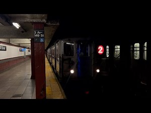 IRT White Plains Rd Line: (2) (5) Trains with Garbage Train @ 3rd Ave-149th St (R33WF, R62A, R142)