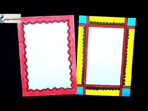 creative border designs for school projects handmade/school project border design for a4 size paper