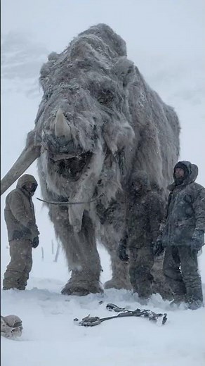 Giant Woolly Rhino Frozen In Ice Found in Siberian Tundra