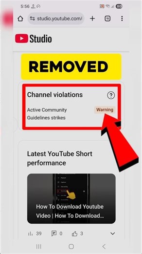 How To Removed Warning Strike | How To Removed Community Guidelines Strike #shorts #trending