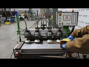 Biesse Polymac FSE Semi-Automatic Drill & Dowel Insertion Machine, Boring